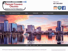 Tablet Screenshot of pressurecleaningorlando.com